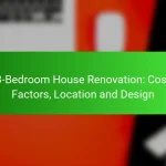 3-Bedroom House Renovation: Cost Factors, Location and Design