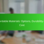 Affordable Materials: Options, Durability and Cost