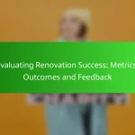 Evaluating Renovation Success: Metrics, Outcomes and Feedback