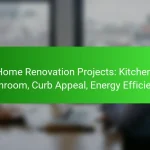 Home Renovation Projects: Kitchen, Bathroom, Curb Appeal, Energy Efficiency