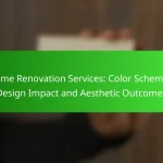 Home Renovation Services: Color Schemes, Design Impact and Aesthetic Outcomes