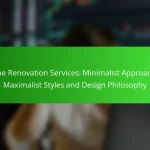 Home Renovation Services: Minimalist Approaches, Maximalist Styles and Design Philosophy