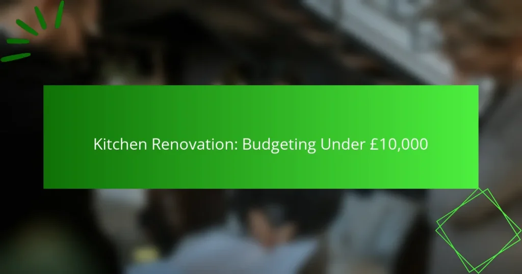 Kitchen Renovation: Budgeting Under £10,000