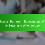 Kitchen vs. Bathroom Renovations: Which Is Better and When to Use
