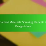 Reclaimed Materials: Sourcing, Benefits and Design Ideas