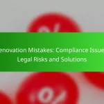 Renovation Mistakes: Compliance Issues, Legal Risks and Solutions
